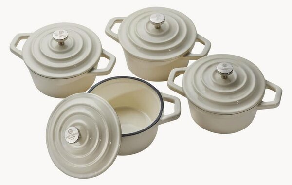 Mini cocotte in ghisa Cili, set da 4