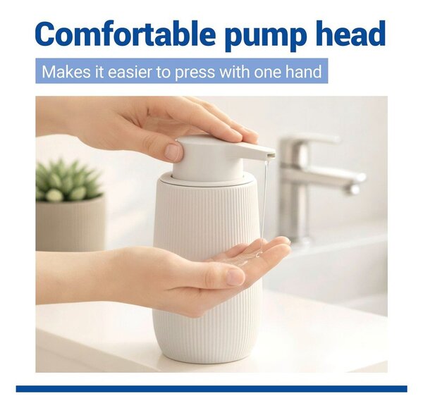 Dispenser per sapone color crema in plastica 400 ml Fablo – Wenko