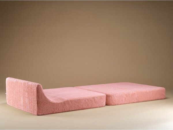Poltrona per bambini rosa con rivestimento in velluto a coste Flipster – Wigiwama