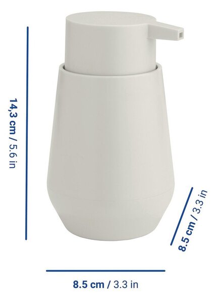 Dispenser per sapone color crema in plastica 360 ml Vara – Allstar