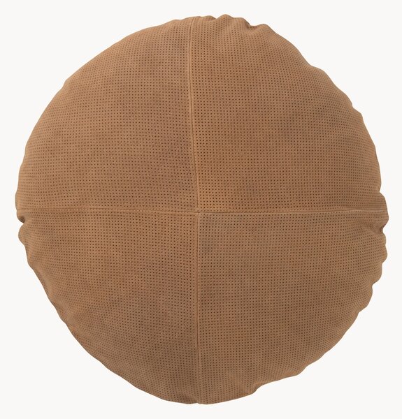Cuscino rotondo in pelle Diana