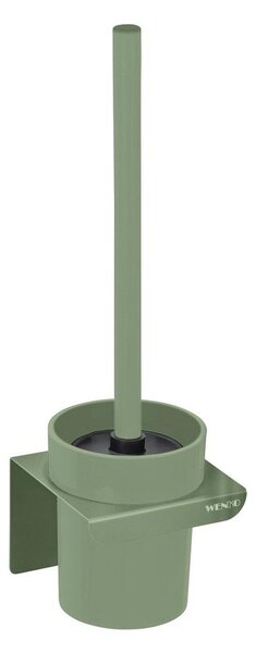 Scopino WC senza foratura verde in plastica con aggancio Turbo-loc Lizan – Wenko