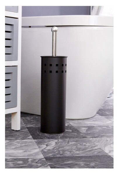 Scopino WC nero opaco in metallo Indy – Premier Housewares