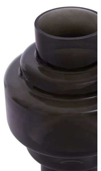 Vaso nero in vetro (altezza totale 30 cm) Cayden – Premier Housewares