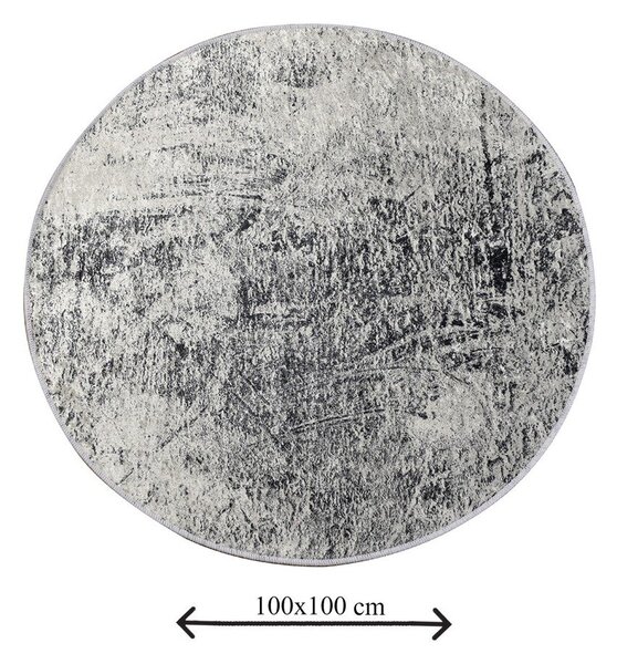 Tappetino per il bagno grigio ø 100 cm Evidence – Foutastic