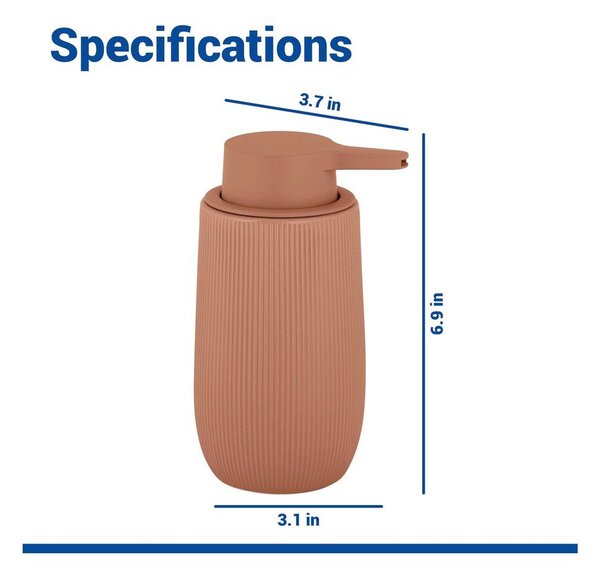 Dispenser per sapone marrone in plastica 400 ml Fablo – Wenko
