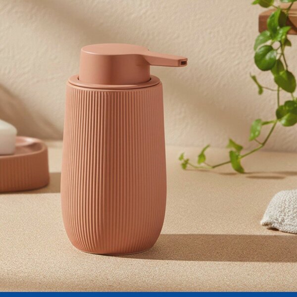 Dispenser per sapone marrone in plastica 400 ml Fablo – Wenko