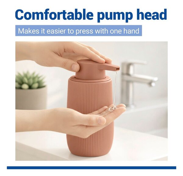 Dispenser per sapone marrone in plastica 400 ml Fablo – Wenko