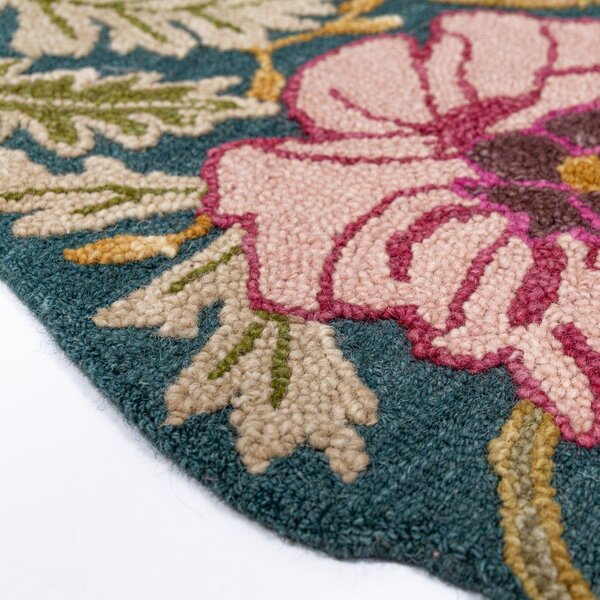Tappeto in lana tessuto a mano 120x170 cm Daphne Shaped Floral – Flair Rugs