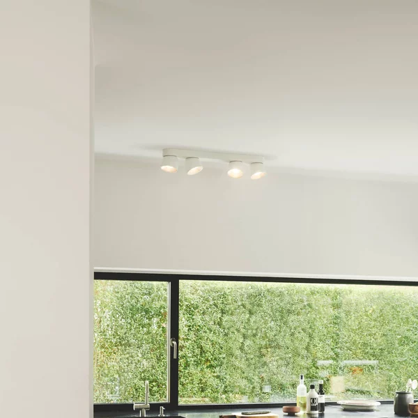 Nordlux Plafoniera soffitto Pitcher, dimmerabile, Bianco / Opale, Soggiorno / Sala da pranzo, Metallo, Moderno, Plafoniera