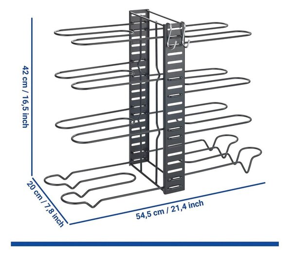 Organizer per padelle in metallo – Wenko