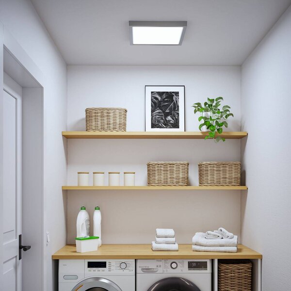 Paulmann Pannello LED Abia 2, Cromo / Argento, Soggiorno / Sala da pranzo, Plastica, Moderno, Plafoniera