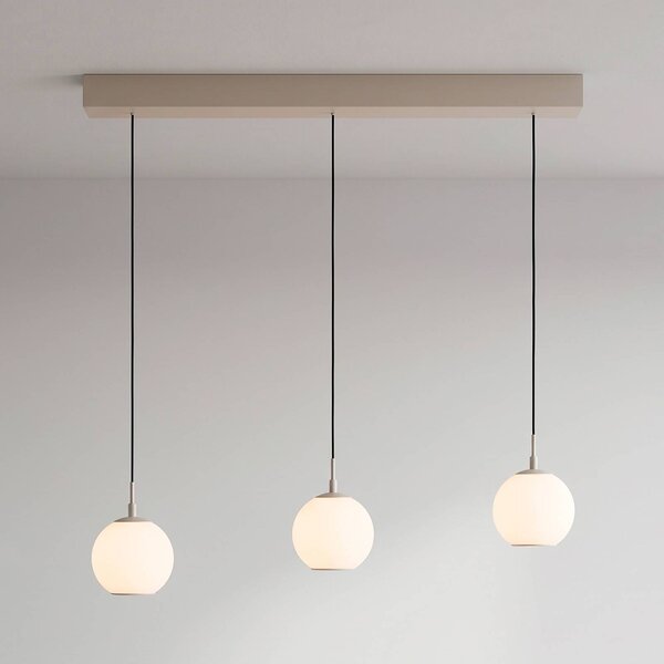 Paul Neuhaus Lampada a sospensione Sandora, dimmerabile, Crema / Ambra, Soggiorno / Sala da pranzo, Metallo, Moderno, Lampada a sospensione