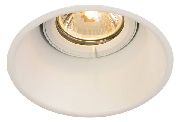 SLV Lampada da incasso a soffitto Horn-O bianca Horn-O, dimmerabile, Bianco / Opale, Soggiorno / Sala da pranzo, Metallo, Moderno, Faretto da incasso