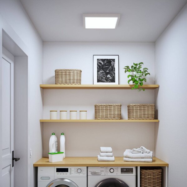 Paulmann Pannello LED Abia 2, Bianco / Opale, Soggiorno / Sala da pranzo, Plastica, Moderno, Plafoniera
