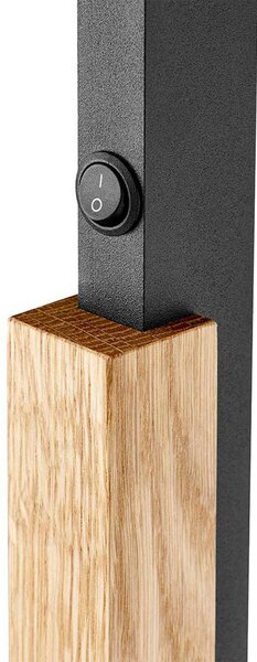 Buschwerk Lampada da terra Arian, Legno chiaro, Soggiorno / Sala da pranzo, Metallo, Moderno, Lampada da terra