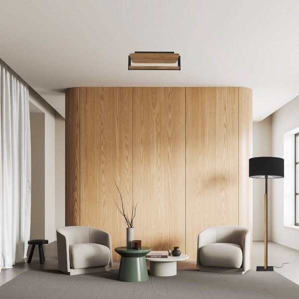 Buschwerk Plafoniera soffitto Arian, dimmerabile, Legno chiaro, Soggiorno / Sala da pranzo, Metallo, Moderno, Plafoniera