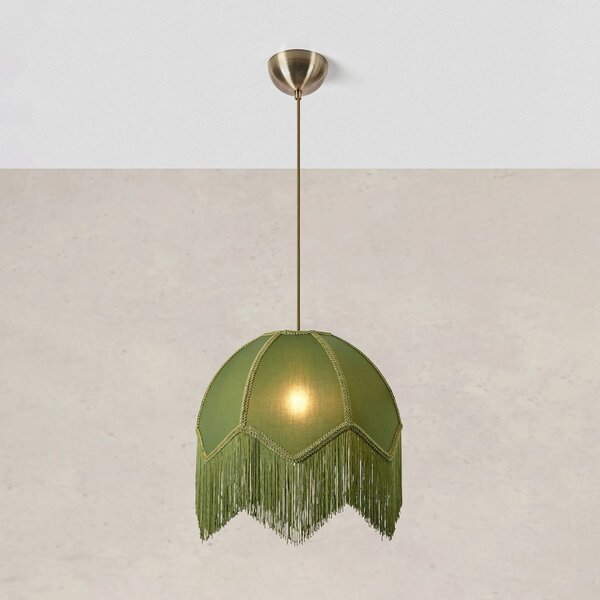 Markslöjd Lampada a sospensione Gertrud, Verde, Soggiorno / Sala da pranzo, Tessuto / Stoffa / Seta, Lampada a sospensione
