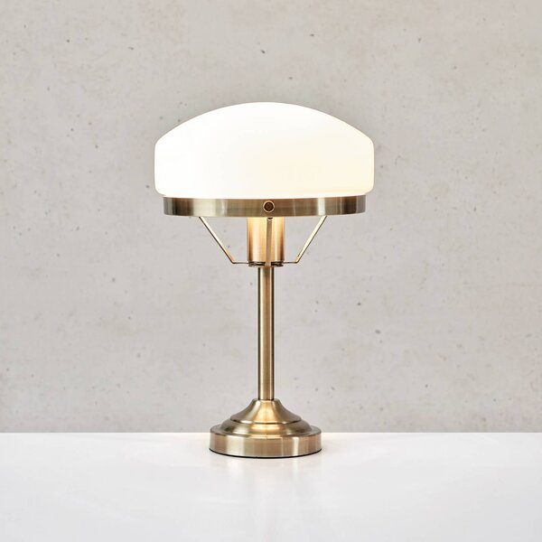 Markslöjd Lampada da tavolo Aurelia, dimmerabile, Ottone / Oro, Soggiorno / Sala da pranzo, Vetro, Antico, Lampada da tavolo