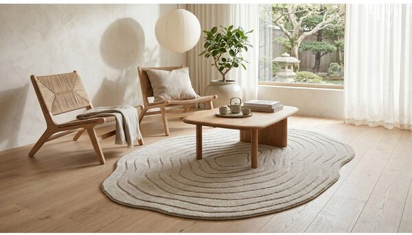 Tappeto beige 160x230 cm Pebble - ESTE
