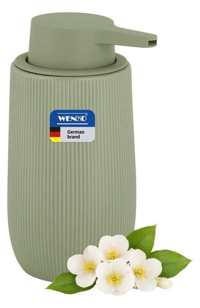 Dispenser per sapone verde in plastica 400 ml Fablo – Wenko