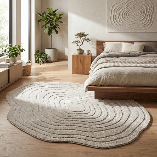 Tappeto beige 160x230 cm Pebble - ESTE