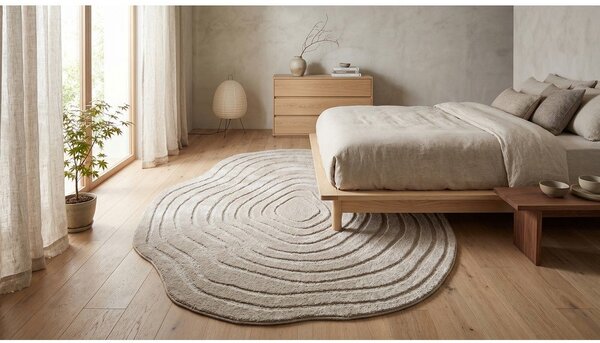 Tappeto beige 160x230 cm Pebble - ESTE