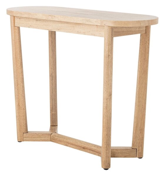 Tavolo consolle di colore naturale in legno di cauciù massiccio 35x100 cm Serrone – Bloomingville