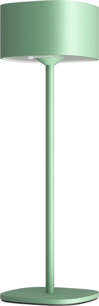 Lampada da tavolo Calex Serino, ricaricabile, dimmerabile, con controllo touch, resistente agli schizzi, verde