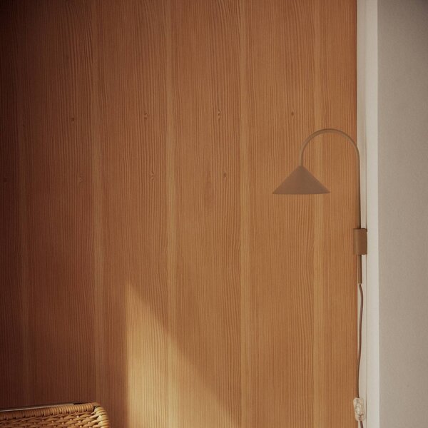 FRANDSEN Applique da parete Grasp, Crema / Ambra, Corridoio, Metallo, Design, Applique