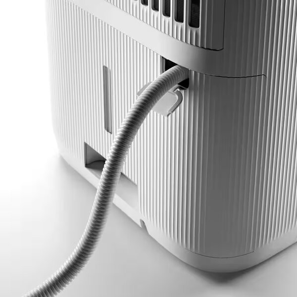 De Longhi Deumidificatore Portatile per la casa muffa 20 Litri In 24 Ore Tanica 5 Litri Wi-Fi Gas R290 con Timer Integrato colore Bianco - DTI220 T