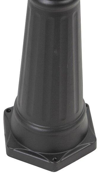 Lanterna da esterno smart nera a 3 luci con WiFi ST64 - New Orleans