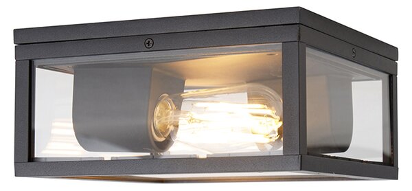 Lampada da soffitto intelligente nera IP44 2 luci incl. Wifi ST64 - Charlois