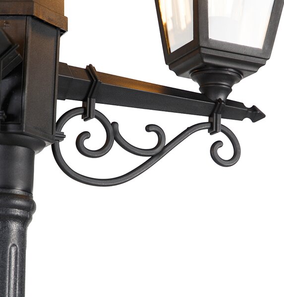 Lanterna Smart Nera 3 Luci IP44 incl. Wifi ST64 - Capital