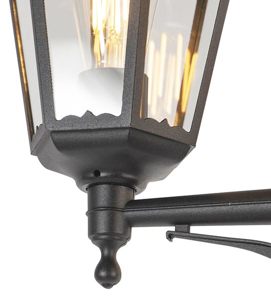 Lanterna da esterno smart nera a 3 luci con WiFi ST64 - New Orleans