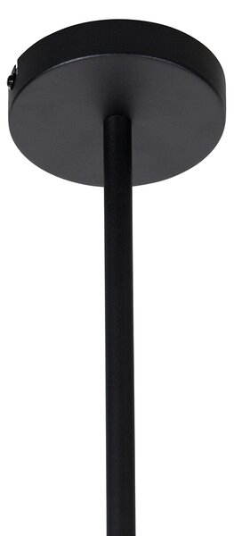 Lampada a sospensione intelligente nera 4 luci incl. Wifi ST64 - Laser