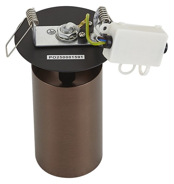 Faretto da incasso moderno bronzo scuro GU10 50mm IP44 - Chels