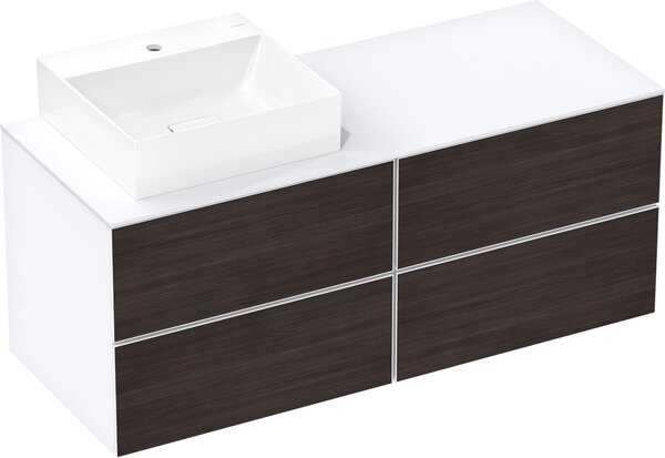Hansgrohe Xevolos E Console, 1 découpe à gauche, 1370x550mm, pour vasque à poser, 54205700, 54205700