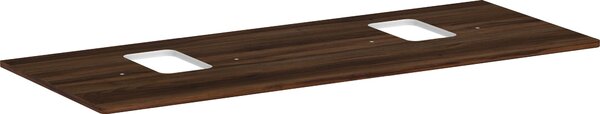 Hansgrohe Xelu Q Console avec 2 découpes, 1360x550, pour vasque à poser, avec trou pour robinet, 54125630, 54125630