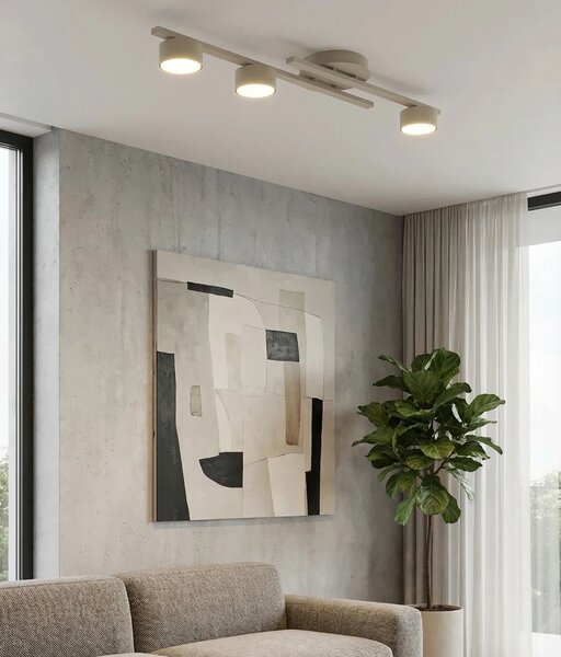 Lampada da soffitto in acciaio FRAGMENT 3 da interno 3xGX53