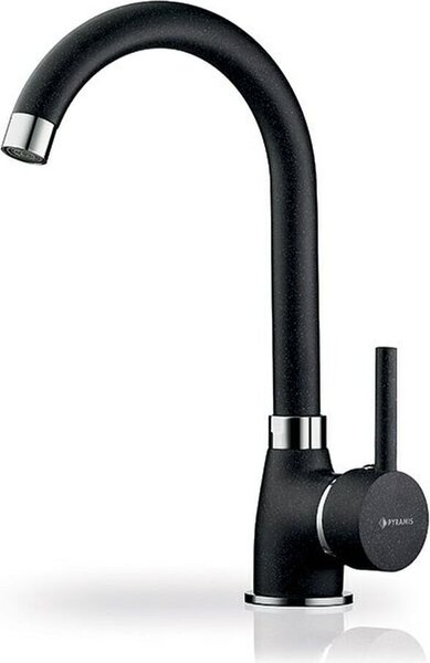 Pyramis Bello 090935601 Granite Volcano kitchen mixer (black)