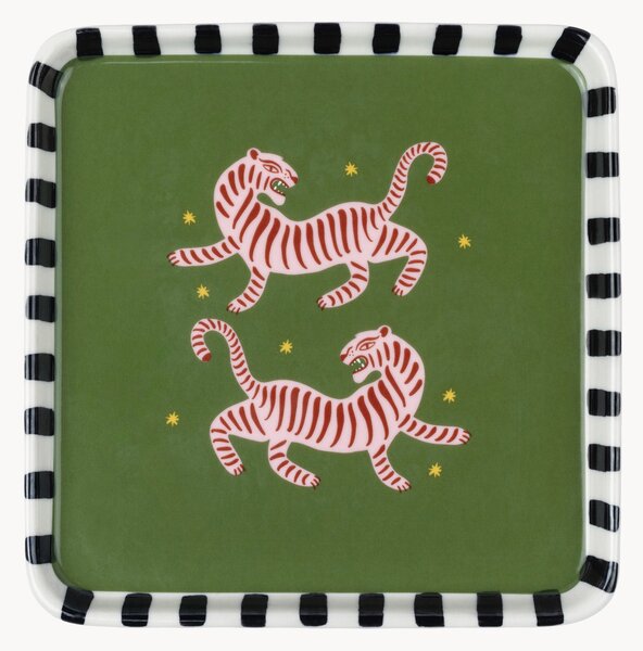 Vassoio decorativo in ceramica A Dopo Tiger