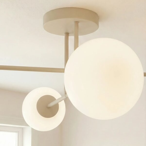 Lampadario da Soffitto ROMA 4 Mokka in Acciaio 4xE14