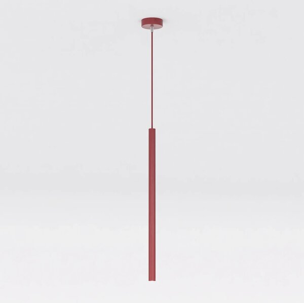 Lampada a Sospensione SELTER 1 G9 in Acciaio - Mokka o Burgundy