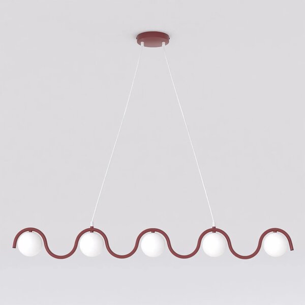 Lampada a Sospensione SINUS 5 5xG9 in Acciaio
