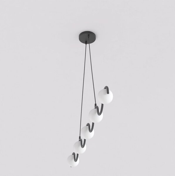 Lampada a Sospensione SINUS 5 5xG9 in Acciaio