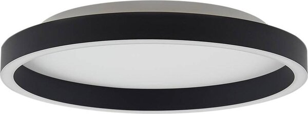 Lucande Plafoniera LED Rotundo, Ø 40 cm, nero, dimmerabile