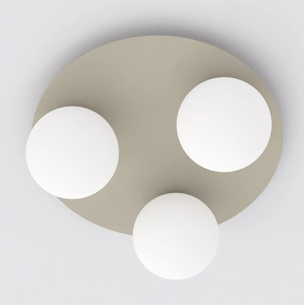 Plafoniera da soffitto SOLAR 3 3xE14 in Acciaio - Mokka o Burgundy
