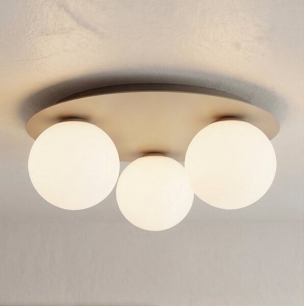 Plafoniera da soffitto SOLAR 3 3xE14 in Acciaio - Mokka o Burgundy