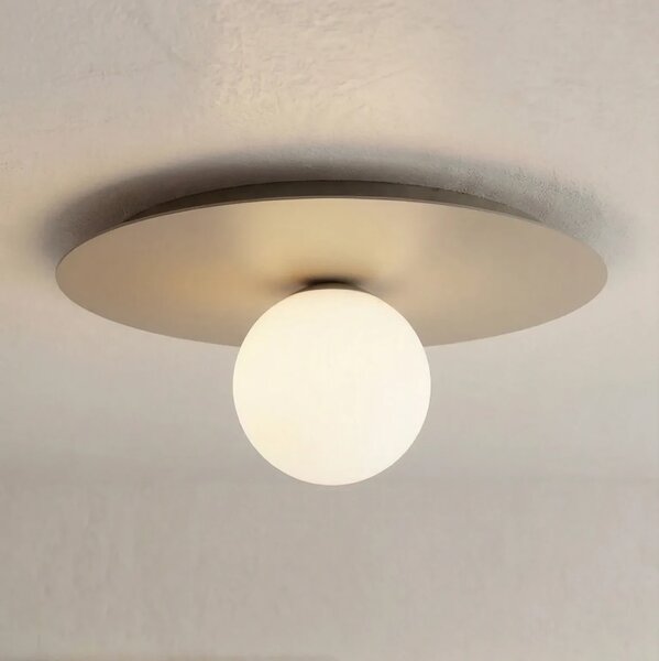 Plafoniera da soffitto SOLAR 1 E14 in Acciaio - Mokka o Burgundy